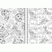 MY LITTLE PONY สมุดระบายสี Wonderland Creative Coloring + สีเจลหมุนได้